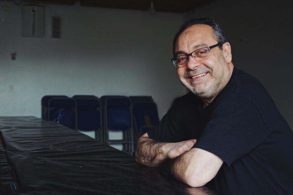 Malik El-Batran i spiselokalet i Foreningernes Hus