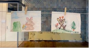Børnekunst i City Vest skal inspirere vægmaleri i Brabrand