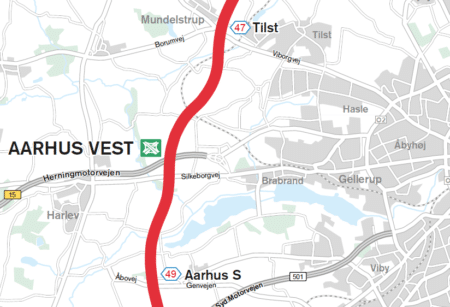 Støj fra E45 påvirker beboere i Årslev døgnet rundt