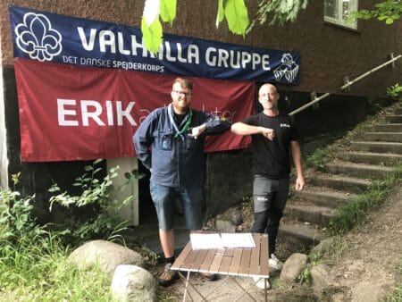 Valhalla-spejderne klar til at bygge en ny hytte på Høiriisgårdsvej